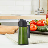 Maxbell Oil Dispenser Bottle 16oz Refillable Oil Mister for Air Fryer BBQ Peanut Oil Black