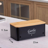 Maxbell 3 Pieces Potato Onion Storage Bin Sturdy for Kitchen Counter Farmhouse Decor black