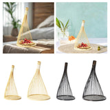 Maxbell Handmade Bamboo Woven Tray Decorative Serving Tray for Office Bathroom Party S wood