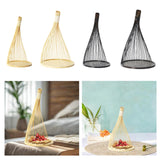 Maxbell Handmade Bamboo Woven Tray Decorative Serving Tray for Office Bathroom Party S wood