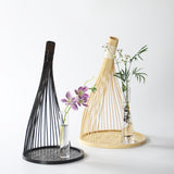 Maxbell Handmade Bamboo Woven Tray Decorative Serving Tray for Office Bathroom Party S wood