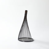 Maxbell Handmade Bamboo Woven Tray Decorative Serving Tray for Office Bathroom Party S dark wood