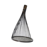 Maxbell Handmade Bamboo Woven Tray Decorative Serving Tray for Office Bathroom Party L  dark wood