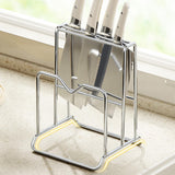Maxbell Cutting Board Rack 3 Slot Pot Pan Lids Holder for Baking Sheet Cabinet Plate