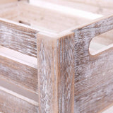 Maxbell Wooden Storage Crate with Handles Sundries Box for Clothes Vegetables Fruits 23 x 17 x 11 cm