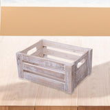Maxbell Wooden Storage Crate with Handles Sundries Box for Clothes Vegetables Fruits 23 x 17 x 11 cm