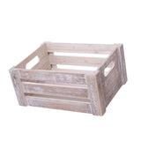 Maxbell Wooden Storage Crate with Handles Sundries Box for Clothes Vegetables Fruits 23 x 17 x 11 cm