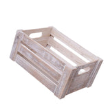 Maxbell Wooden Storage Crate with Handles Sundries Box for Clothes Vegetables Fruits 23 x 17 x 11 cm