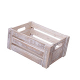 Maxbell Wooden Storage Crate with Handles Sundries Box for Clothes Vegetables Fruits 29 x 21 x 13 cm