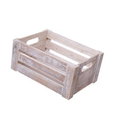 Maxbell Wooden Storage Crate with Handles Sundries Box for Clothes Vegetables Fruits 35 x 25 x 15 cm
