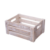 Maxbell Wooden Storage Crate with Handles Sundries Box for Clothes Vegetables Fruits 35 x 25 x 15 cm