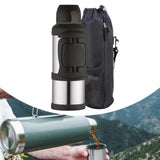 Maxbell Insulated Water Jug Portable 4L Insulated Bottle for Outdoors Fishing Travel Argent