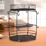Maxbell Coffee Pod Storage Organizer Container for Home Office Restaurant Countertop Brown