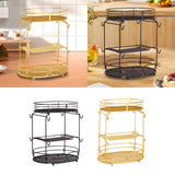 Maxbell Coffee Pod Storage Organizer Container for Home Office Restaurant Countertop Brown