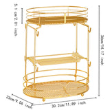 Maxbell Coffee Pod Storage Organizer Container for Home Office Restaurant Countertop Gold