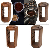 Maxbell Filtration Basket Rack Versatile Wooden Stand Holder for Restaurant Kitchen Home red wood