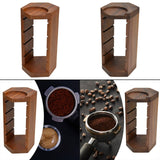 Maxbell Filtration Basket Rack Versatile Wooden Stand Holder for Restaurant Kitchen Home red wood