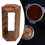 Maxbell Filtration Basket Rack Versatile Wooden Stand Holder for Restaurant Kitchen Home red wood