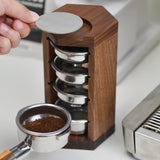 Maxbell Filtration Basket Rack Versatile Wooden Stand Holder for Restaurant Kitchen Home red wood