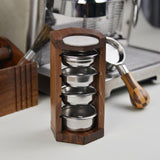 Maxbell Filtration Basket Rack Versatile Wooden Stand Holder for Restaurant Kitchen Home red wood