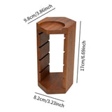 Maxbell Filtration Basket Rack Versatile Wooden Stand Holder for Restaurant Kitchen Home red wood