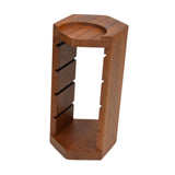 Maxbell Filtration Basket Rack Versatile Wooden Stand Holder for Restaurant Kitchen Home red wood