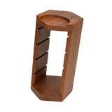 Maxbell Filtration Basket Rack Versatile Wooden Stand Holder for Restaurant Kitchen Home red wood
