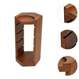 Maxbell Filtration Basket Rack Versatile Wooden Stand Holder for Restaurant Kitchen Home red wood