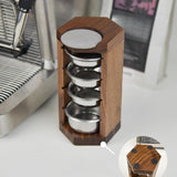 Maxbell Filtration Basket Rack Versatile Wooden Stand Holder for Restaurant Kitchen Home wood