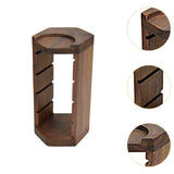 Maxbell Filtration Basket Rack Versatile Wooden Stand Holder for Restaurant Kitchen Home wood