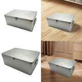 Maxbell Tin Storage Box Decorative Collection Rectangle for Chocolate Jewelry Letter M