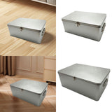 Maxbell Tin Storage Box Decorative Collection Rectangle for Chocolate Jewelry Letter M