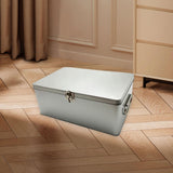 Maxbell Tin Storage Box Decorative Collection Rectangle for Chocolate Jewelry Letter M