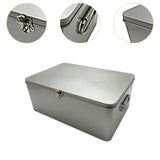 Maxbell Tin Storage Box Decorative Collection Rectangle for Chocolate Jewelry Letter L