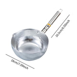 Maxbell Aluminum Yukihira Pot Easy to Clean Sauce Pot for Gas Cooker Home Use Congee 18cm