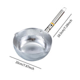 Maxbell Aluminum Yukihira Pot Easy to Clean Sauce Pot for Gas Cooker Home Use Congee 20cm
