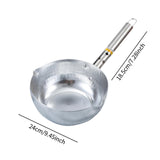 Maxbell Aluminum Yukihira Pot Easy to Clean Sauce Pot for Gas Cooker Home Use Congee 24cm