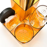 Maxbell Coffee Bar Condiment Rack Coffee Tea Bags Dispenser for Milk Tea Shop Pantry