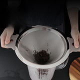 Maxbell V Style Drip Filter Double Handle Stable Pour over Cone for Home Cafe Coffee