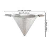 Maxbell V Style Drip Filter Double Handle Stable Pour over Cone for Home Cafe Coffee