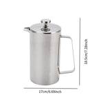 Maxbell Stainless Steel French Press Coffee Kettle for Office Outdoor Camping Travel Small