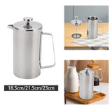 Maxbell Stainless Steel French Press Coffee Kettle for Office Outdoor Camping Travel Small