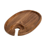 Maxbell Wooden Lightweight Appetizer Serving Platter for Restaurant Home Kitchen Bar