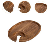 Maxbell Wooden Lightweight Appetizer Serving Platter for Restaurant Home Kitchen Bar