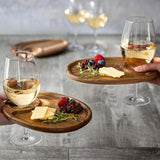Maxbell Wooden Lightweight Appetizer Serving Platter for Restaurant Home Kitchen Bar