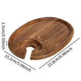 Maxbell Wooden Lightweight Appetizer Serving Platter for Restaurant Home Kitchen Bar
