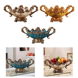 Maxbell Pedestal Fruit Plate Decorative Food Storage Dish with Base for Kitchen Home argent