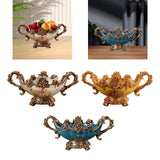 Maxbell Pedestal Fruit Plate Decorative Food Storage Dish with Base for Kitchen Home argent