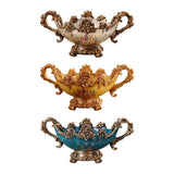 Maxbell Pedestal Fruit Plate Decorative Food Storage Dish with Base for Kitchen Home argent