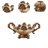 Maxbell Pedestal Fruit Plate Decorative Food Storage Dish with Base for Kitchen Home argent
